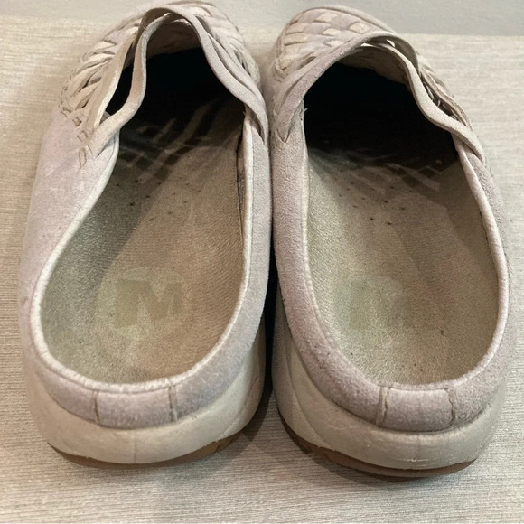 MERRELL Sz 7 Primo Weave Slip On Leather Grip Soles Comfort Sandals Shoes - Picture 8 of 11